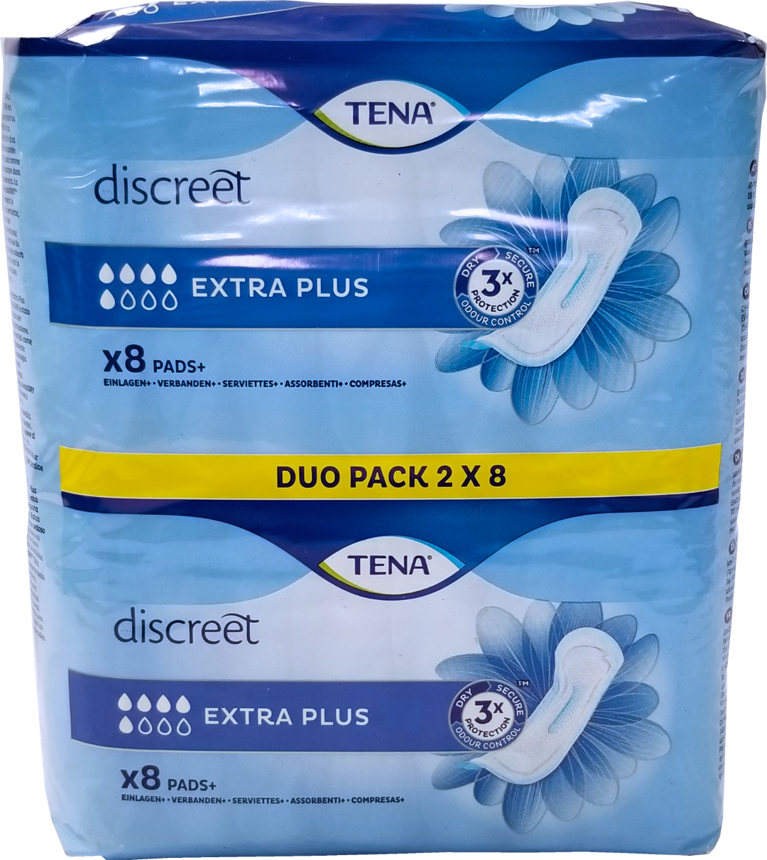 Tena Duo Pack Extra Plus 16s