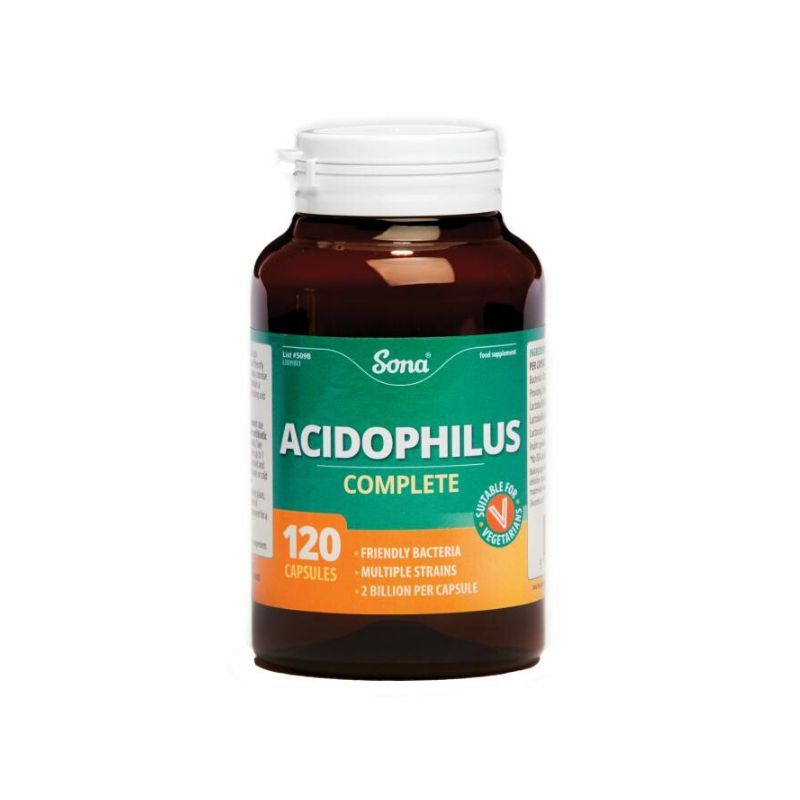 Sona Acidophilus Complete – 120 Capsules | Gut Health Probiotic
