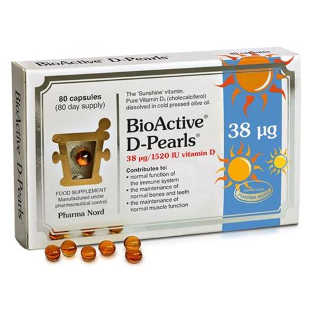 Pharma Nord BioActive Vitamin D Pearls 38µg (1520 IU) – High Absorption D3