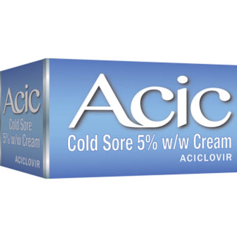 Acic Cold Sore Cream 2g | Treat Cold Sores Fast