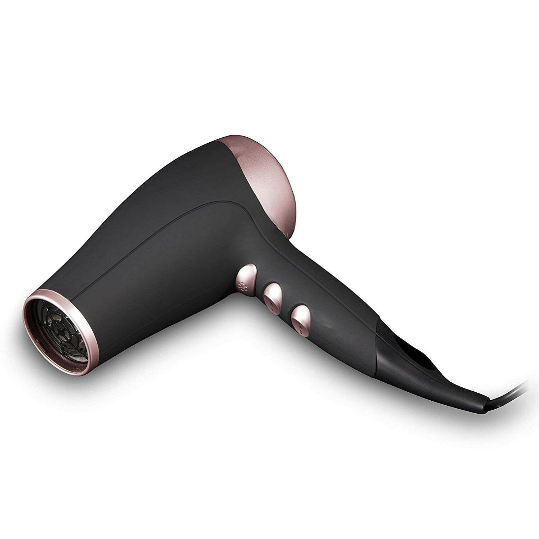 Carmen 2200W Hair Dryer | Black & Rose Gold for Salon-Style Blow Dry