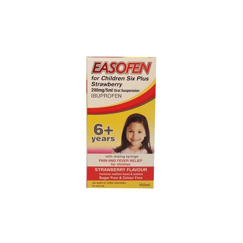 Easofen Children 6+ Strawberry Suspension | 200mg/5ml