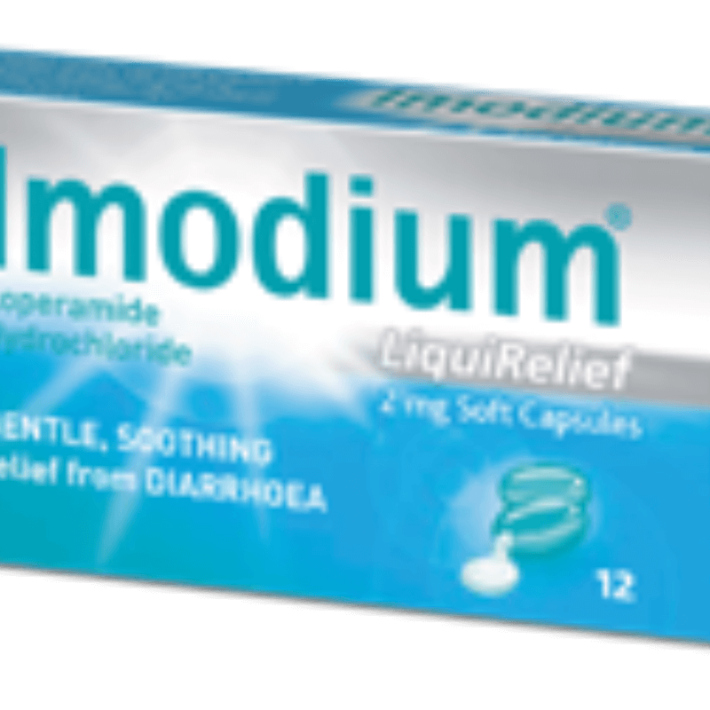 Imodium LiquiRelief 2mg Soft Capsules 12 Pack – Fast Diarrhoea Relief