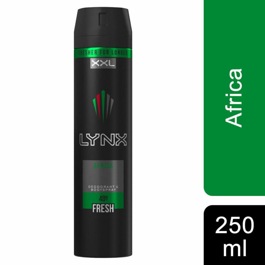 LYNX Africa XXL Deodorant 250ml | Long-Lasting Freshness