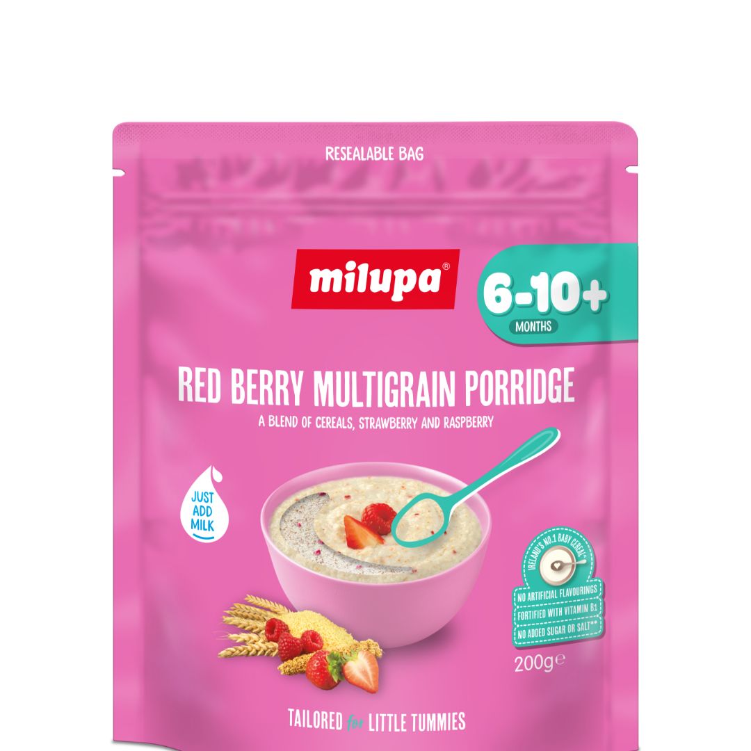 Milupa Stage 2 Red Berry Multigrain Porridge 200g – Baby Cereal