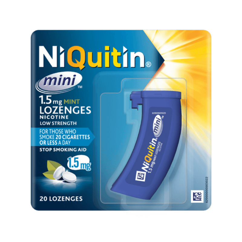 Niquitin Mini 1.5mg Mint Lozenges | Quit Smoking Aid