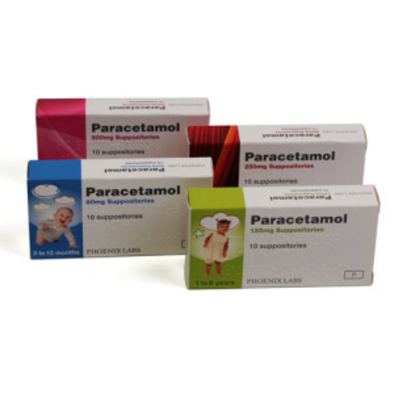 Paracetamol 80mg Suppositories 10pk – Pain & Fever Relief For Babies & Children