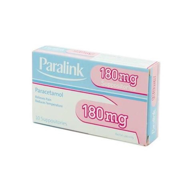Paralink 180mg Suppositories For Children | Fever & Pain Relief