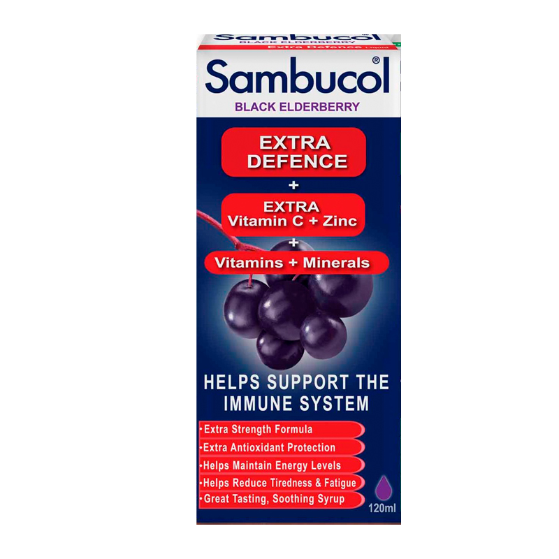 Sambucol Extra Defence 120ml – Immune Support With Antioxidants
