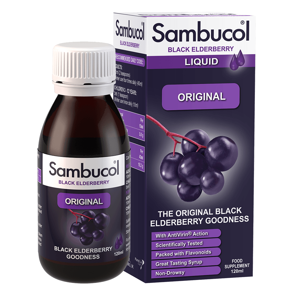 Sambucol Original Liquid 120ml – Black Elderberry Immune Support