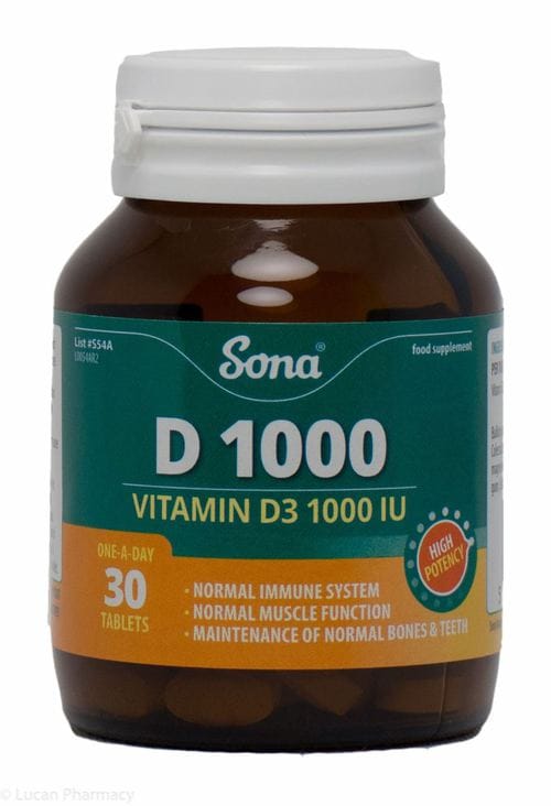 Sona D1000 Vitamin D3 30s