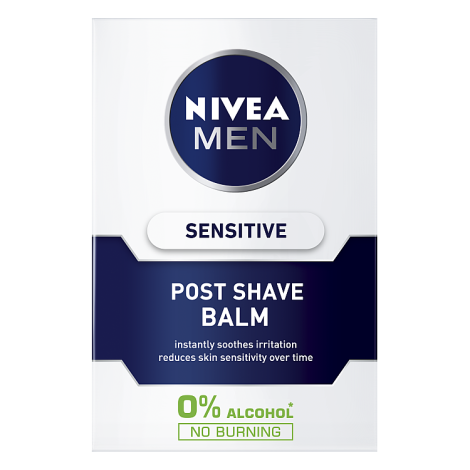 Nivea Men Sensitive Post Shave Balm 100ml - Soothing & Alcohol-Free