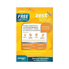 Revive Active Zest 30 Day | Energy, Brain & Immune Support + Free 7 Day Trail Of Omega 3 Caps
