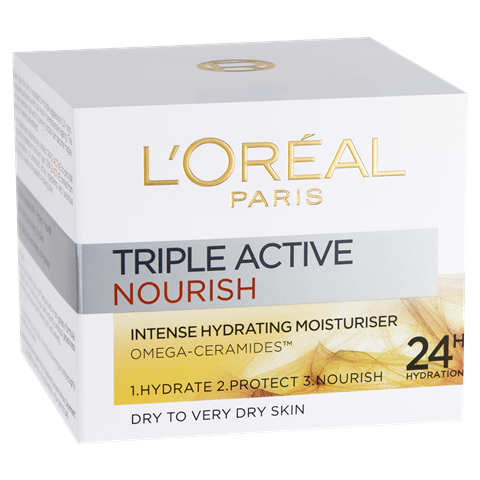 L'Oreal Paris Triple Active Day Moisturiser Very Dry Skin 50ml