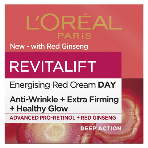 L'Oréal Paris Revitalift Energising Red Day Cream - Anti-Wrinkle & Firming (50ml)