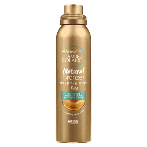 Ambre Solaire Natural Bronzer Quick Drying Dark Self Tan Face Mist 75ml