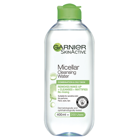Garnier Micellar Water For Combination & Sensitive Skin 400ml – Mattifying Cleanser