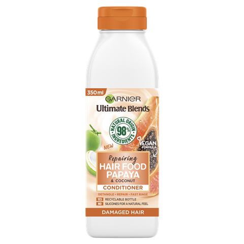 Garnier Ultimate Blends Repairing Hair Food Papaya Conditioner For Damaged Hair 350ml