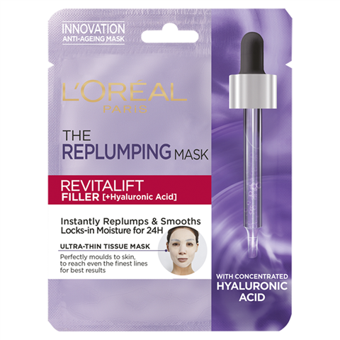 L’Oreal Paris Revitalift Filler Hyaluronic Acid Tissue Mask – Replump & Smooth Skin