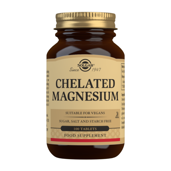Solgar Chelated Magnesium Tablets 100Pk
