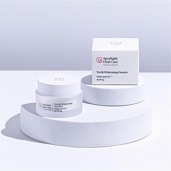 Spotlight Teeth Whitening Powder – PAP, Hydroxyapatite & Diamond Powder