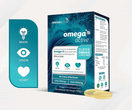 Revive Omega Active 60s – Super Omega-3 For Brain, Vision & Heart Health