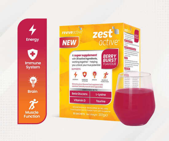Revive Zest Active Berry Burst 30s – Super Supplement For Energy & Immunity