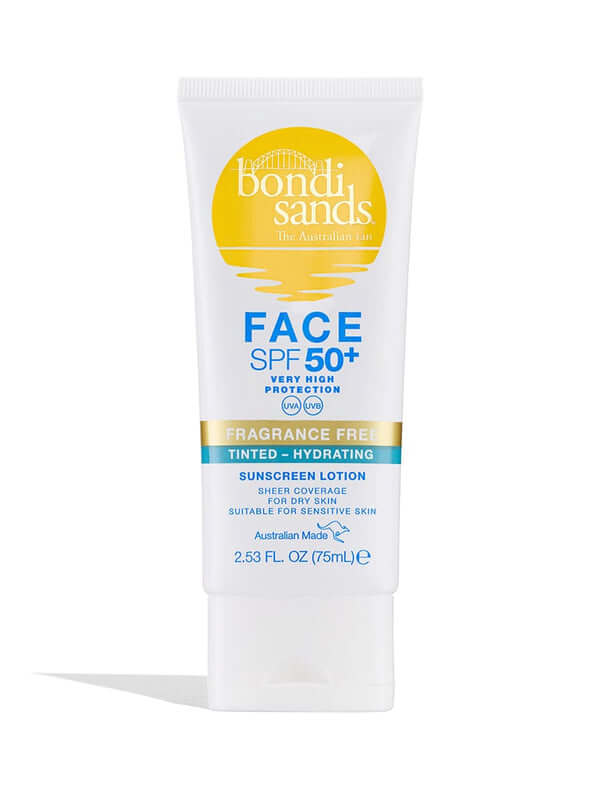 Bondi Sands SPF 50 Tinted Face Lotion | Hydrating & Fragrance-Free