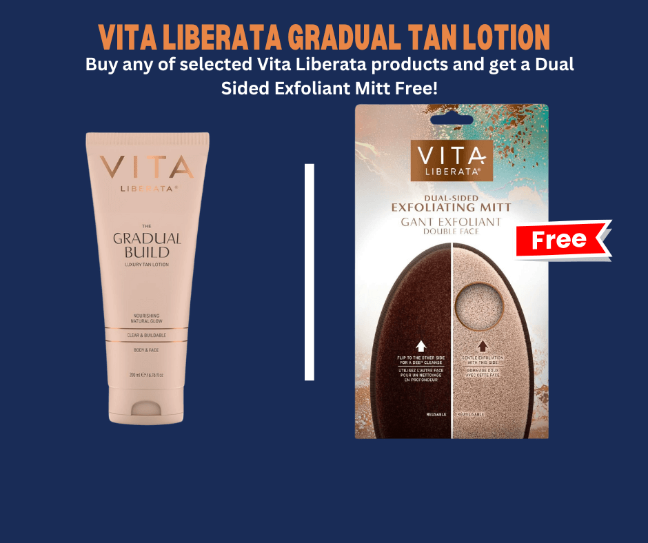 Vita Liberata Gradual Tan Lotion With Free Exfoliating Mitt
