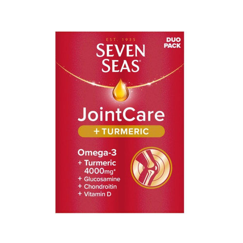 Seven Seas JointCare + Turmeric 60s | Glucosamine, Omega-3 & 4000mg Turmeric