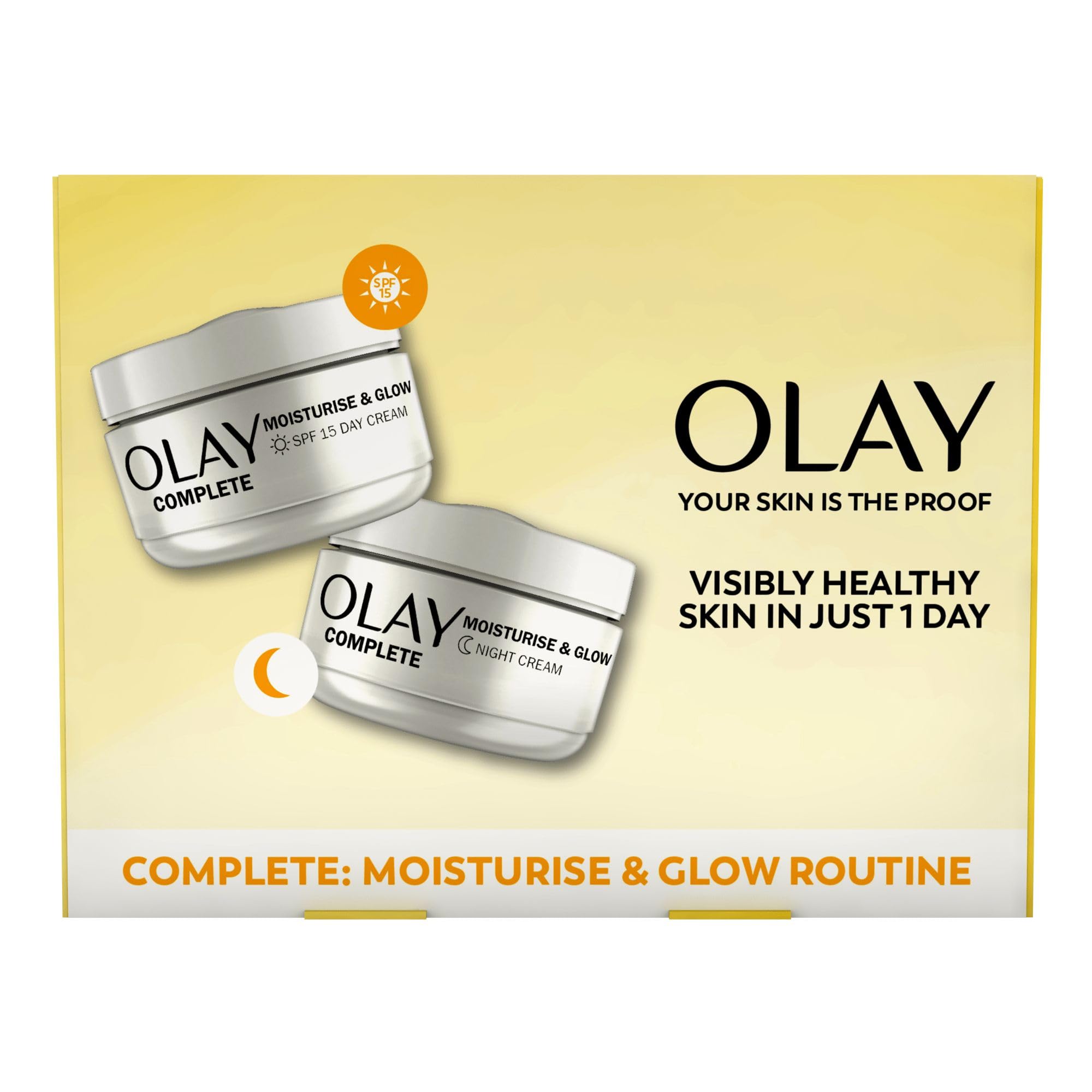 Olay Complete Moisturise & Glow Giftset SPF15 Day & Night